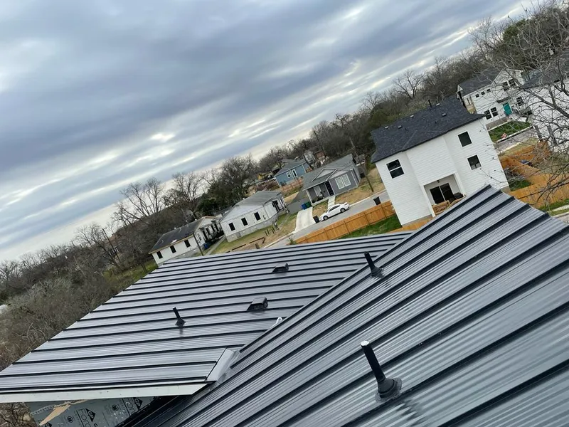 Standing seam metal roof panels with vents for Skylight Repair in Blackman